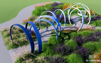 現代異形藝術景觀廊架